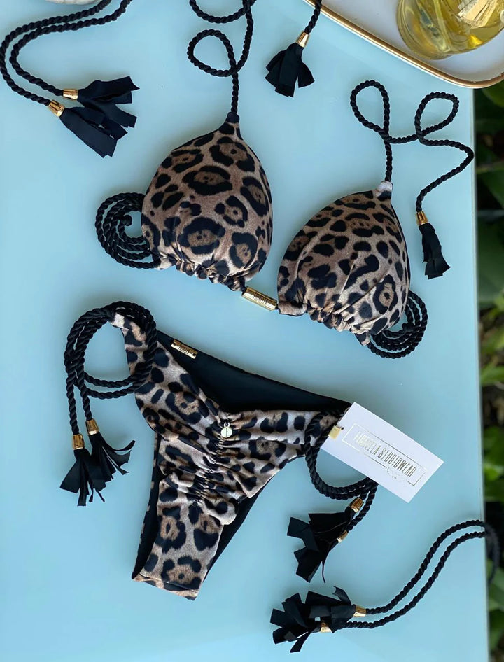 Damen Bikini-Set mit verstellbaren Riemen und raffiniertem Design Drune