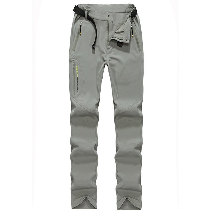 Damen Stretch-Softshell Outdoorhose mit vorgeformten Knien, verstellbarem Bund und Reißverschlusstaschen Drune