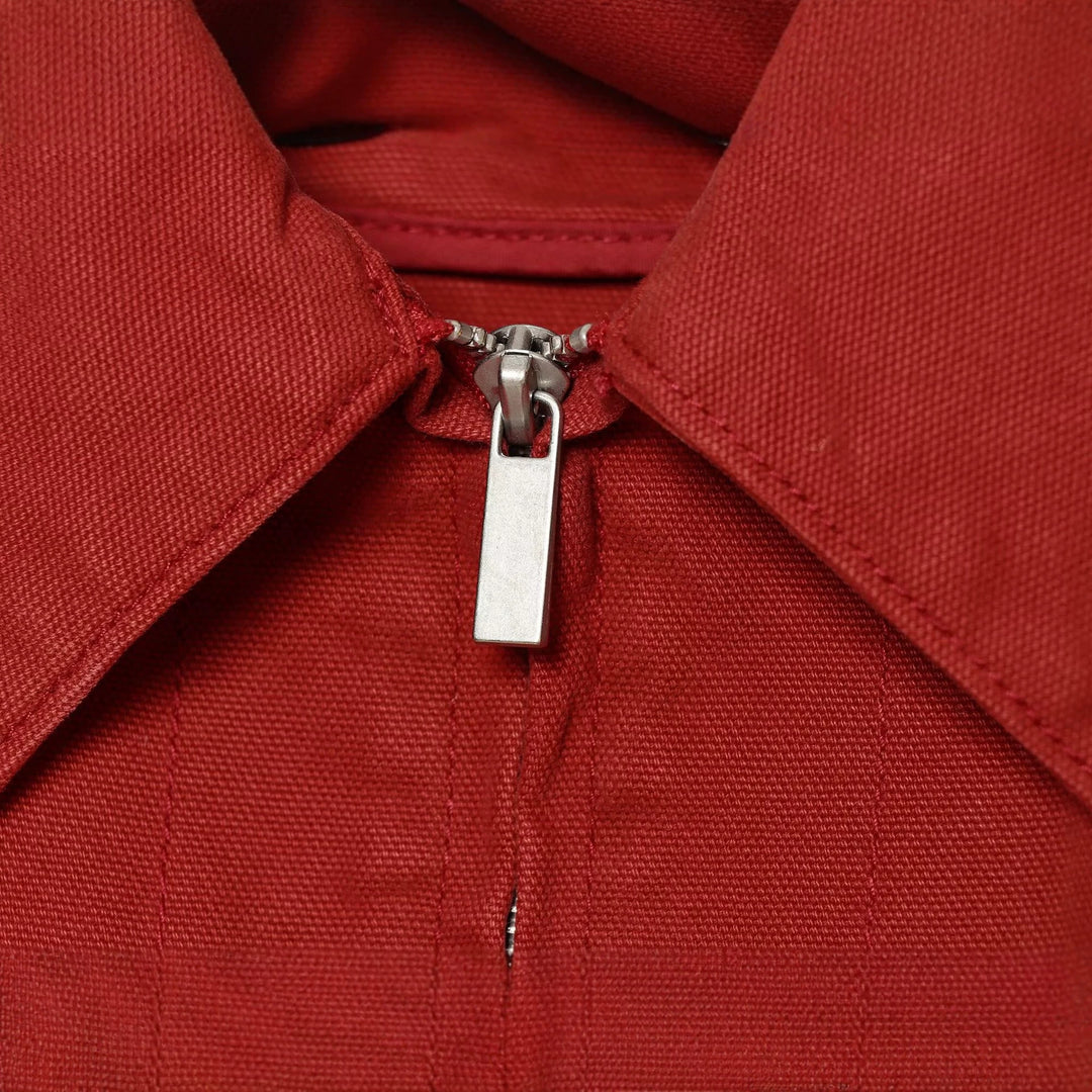 Damen Cropped Boxy‑Bomberjacke mit Hemdkragen, Reißverschluss und elastischem Saum Drune