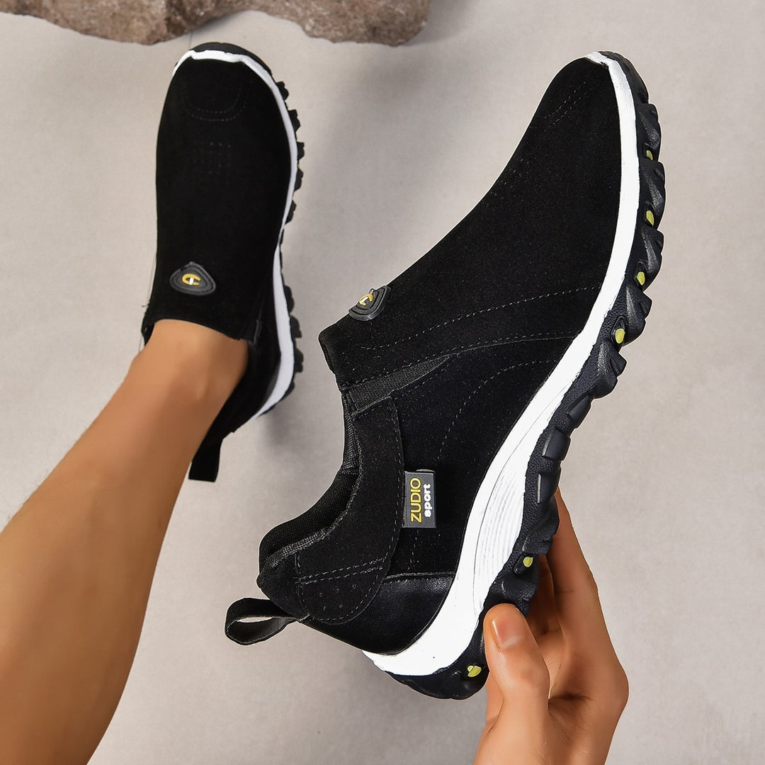 Herren Slipper-Sneaker im Wildleder-Look mit profilierter Outdoor-Laufsohle Drune