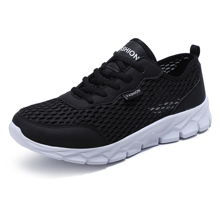 Herren nan leichter Netz-Sneaker mit elastischem Schlupfkragen und dämpfender Schaumsohle Drune