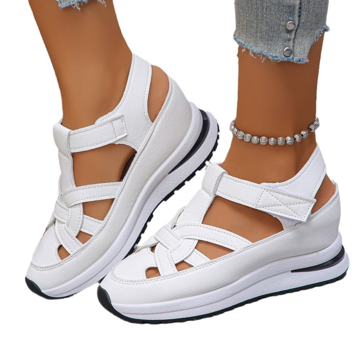 Damen Wedge-Sandalen mit verstellbarem Riemendesign und gepolsterter Innensohle Drune