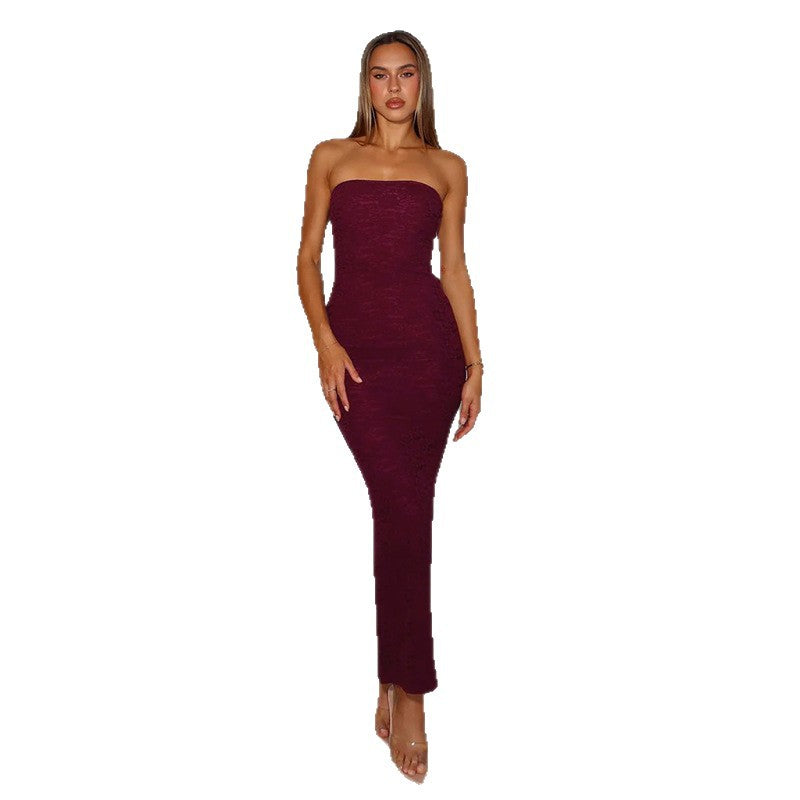 Damen Figurbetontes Spitzenkleid Drune
