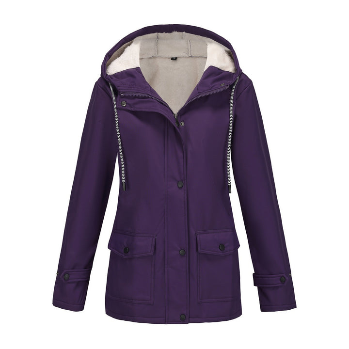 Damen Modische Outdoor-Jacke mit Fleece-Futter