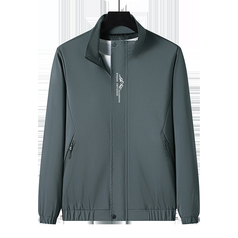 Herren Leichte Sportjacke mit hohem Kragen Drune