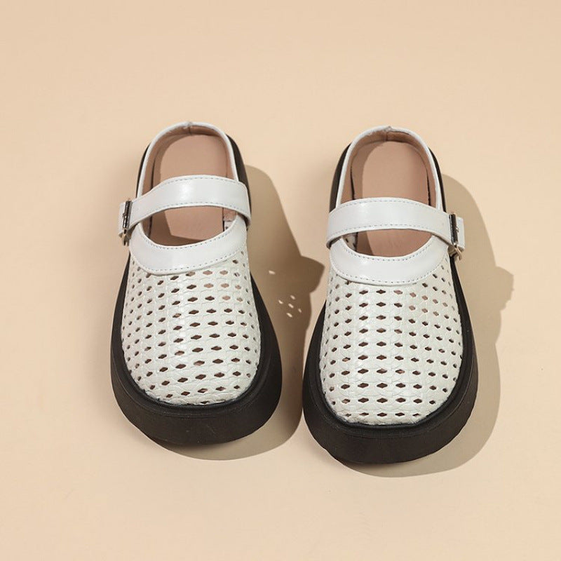 Damen Atmungsaktive Clogs mit verstellbarem Riemen Drune