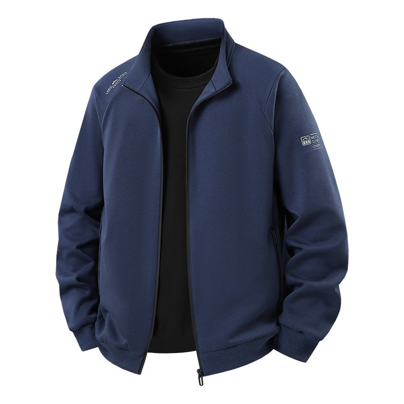 Herren Leichter Freizeit-Trainingsanzug-Set mit Reißverschlussjacke, elastischer Bund & Reißverschlusstaschen Drune
