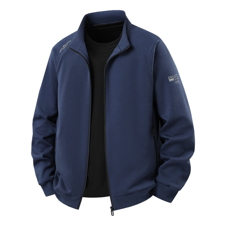Herren Leichter Freizeit-Trainingsanzug-Set mit Reißverschlussjacke, elastischer Bund & Reißverschlusstaschen Drune