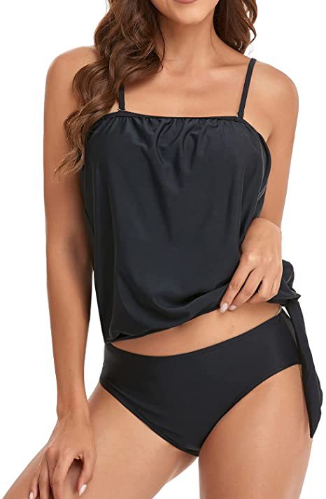 Drune | Blouson Tankini Badeanzüge Für Frauen Bauch Kontrolle Schwimmanzüge