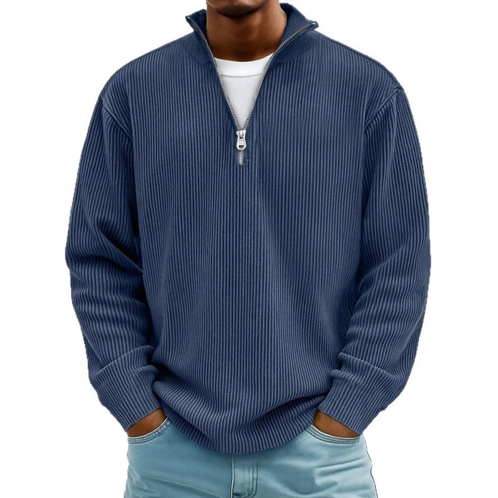 Herren Modischer Sweatpullover mit Reißverschluss Drune