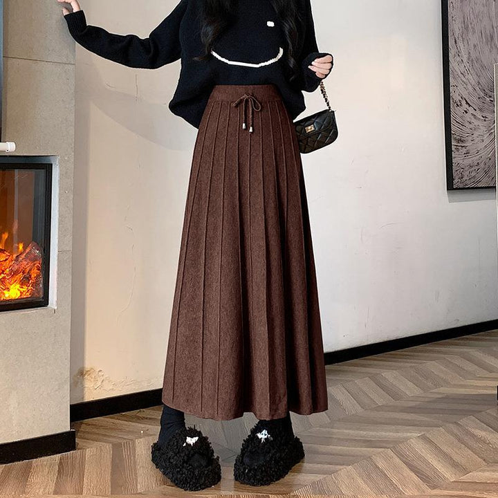 Damen Eleganter und fließender Maxirock Drune