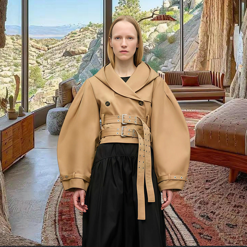 Damen elegante und modische Jacke mit angesagtem Tiermuster Drune