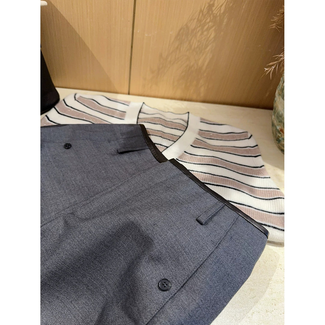 Damen Elegante und weite Anzughose Drune