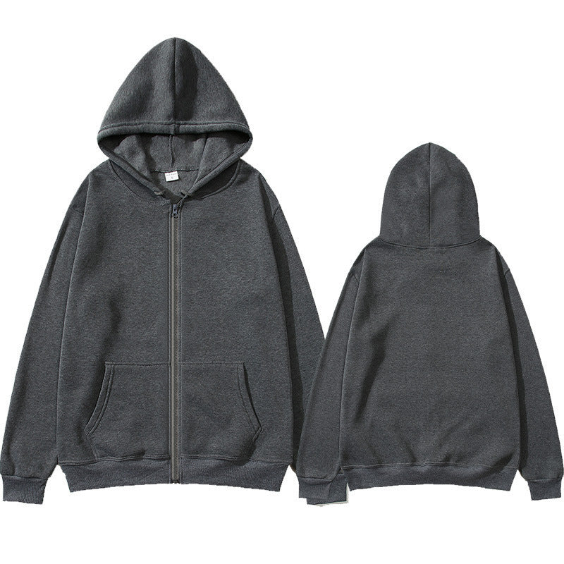 Unisex Zip-Hoodie mit robustem Metallreißverschluss, angerauter Fleece-Innenseite, geteilten Eingrifftaschen und verstärkten Nähten Drune