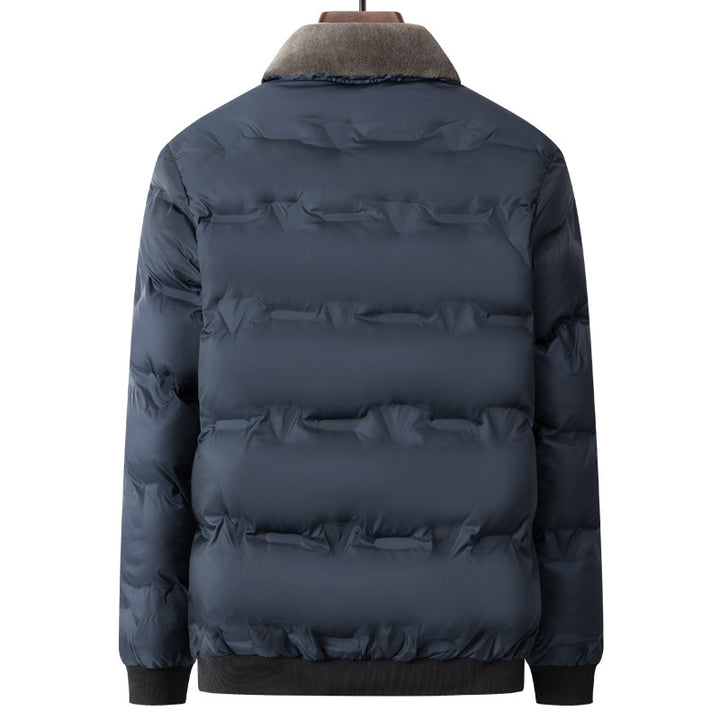 Herren nan gesteppte Thermojacke mit Kunstfellkragen winddicht wasserabweisend und mehreren Reißverschlusstaschen Drune