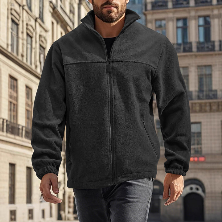 Herren Fleecejacke mit hohem Kragen Drune