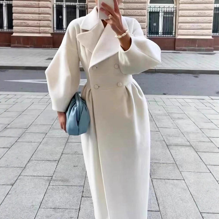 Damen Eleganter und funktioneller Trenchcoat mit seitlichem Schlitz Drune