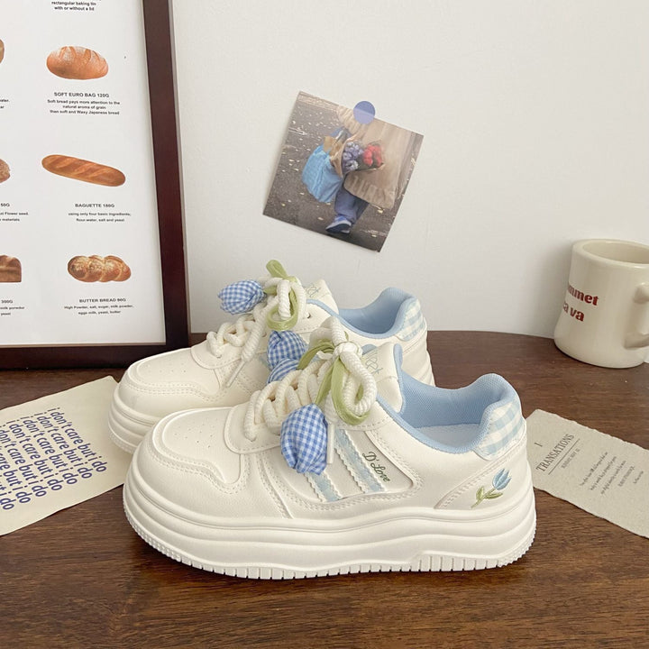 Damen Modische Sneakers mit verspielten Basketdetails und dämpfender Sohle Drune