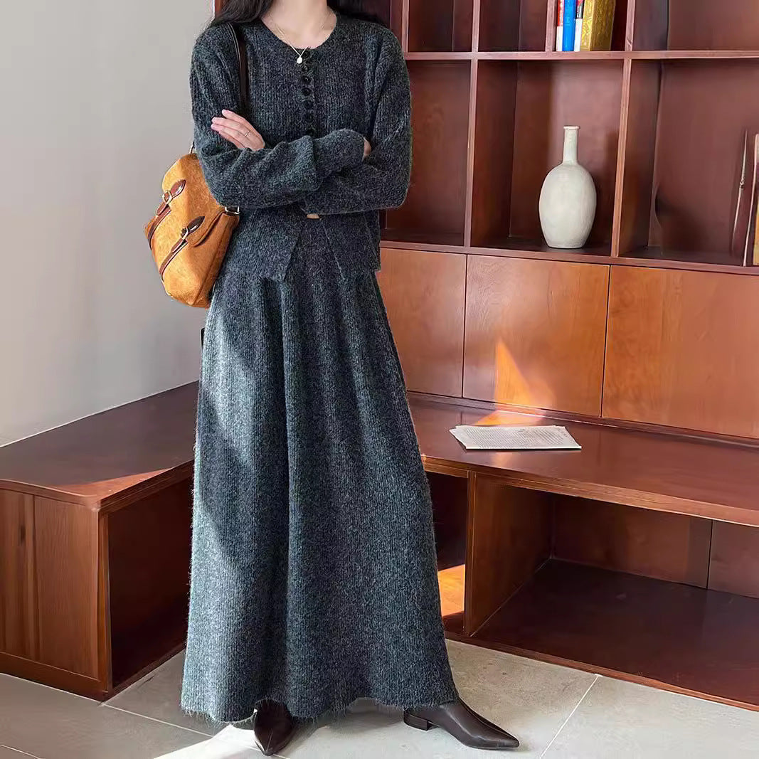 Damen Strickjacke mit Knopfdetails und eleganter Silhouette Drune