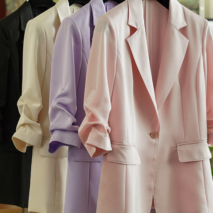 Damen Eleganter Blazer mit lässigem Schnitt Drune