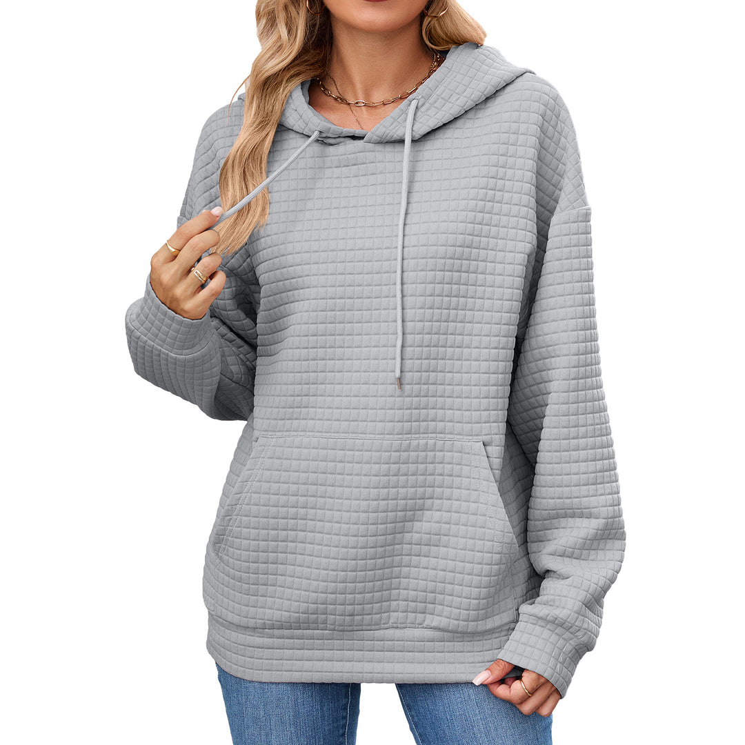 Damen Hoodie mit besonderen Strukturdetails Drune