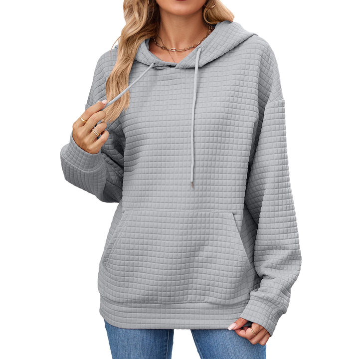 Damen Hoodie mit besonderen Strukturdetails Drune