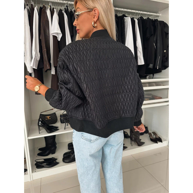Damen Steppjacke im sportlich eleganten Design mit voluminösen Ärmeln Drune