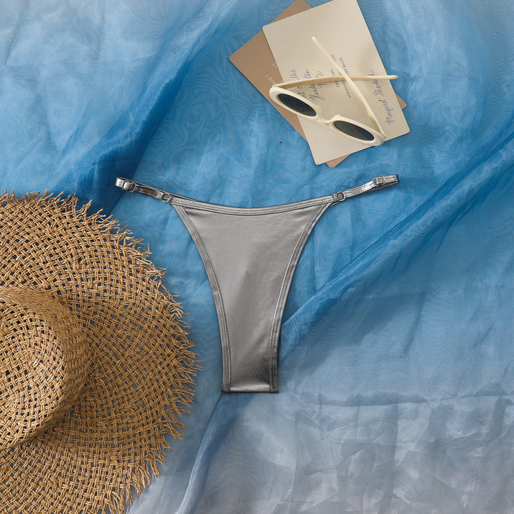 Damen Hochgeschnittener Bikini-Höschen mit elegantem Design Drune
