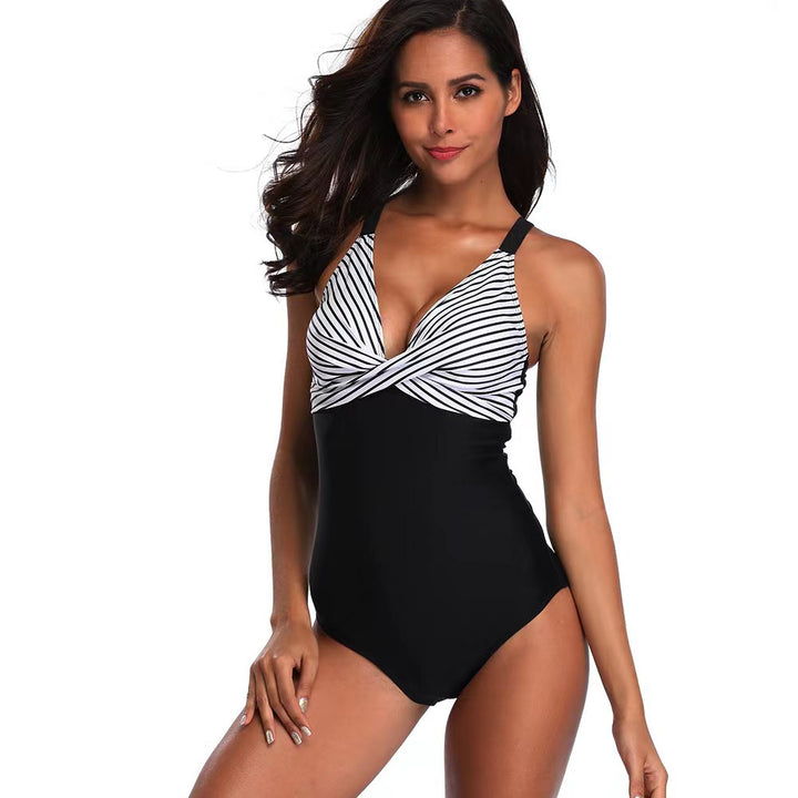 Damen Eleganter Bademode-Einteiler mit innovativem Knoten-Design Drune