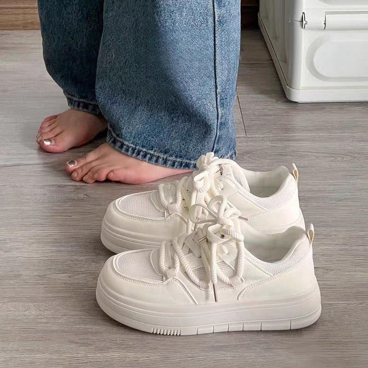 Damen Chunky Sneakers mit atmungsaktiver Textiloberfläche und stabiler Sohle Drune