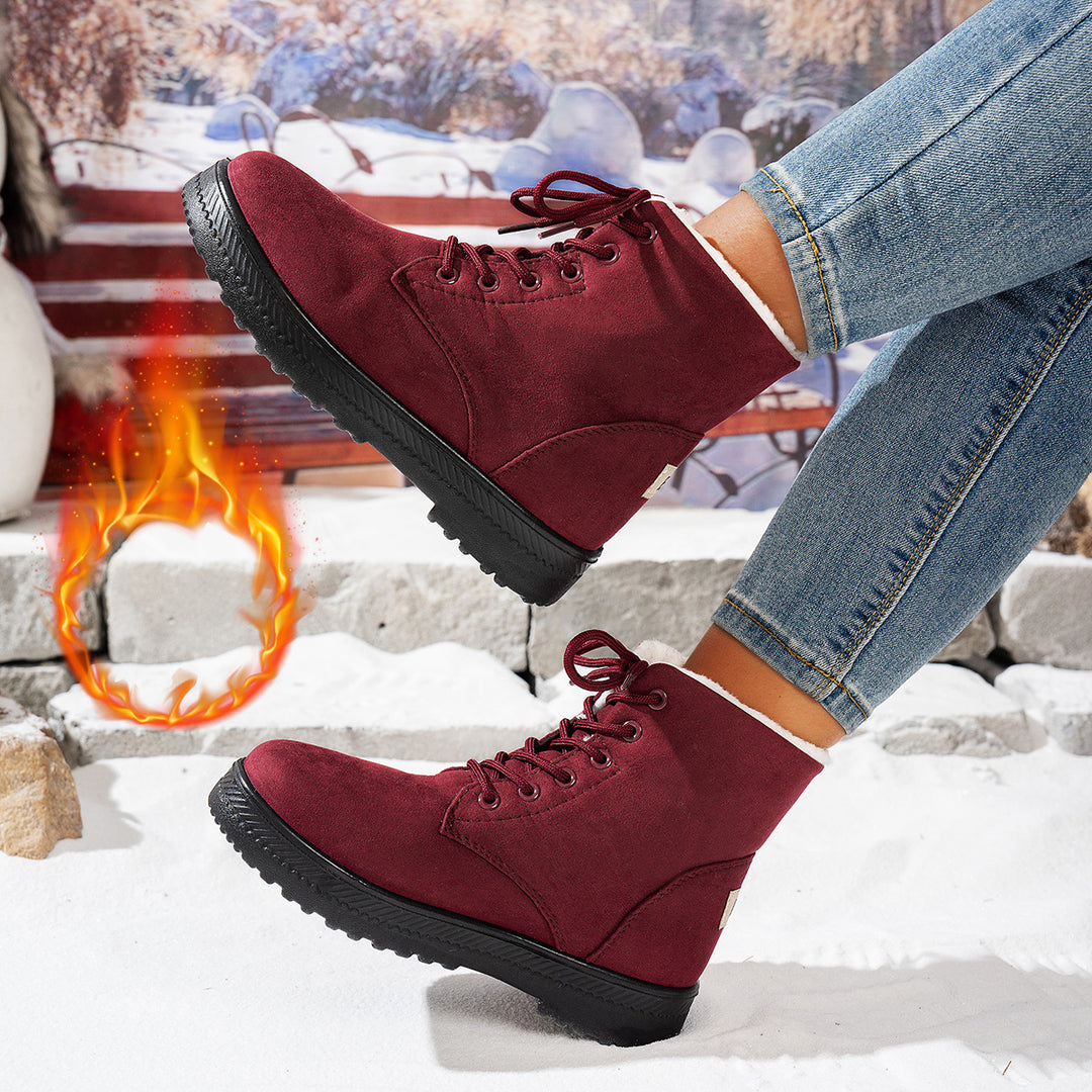 Damen Winterstiefel mit kuscheligem Futter und rutschfester Sohle Drune