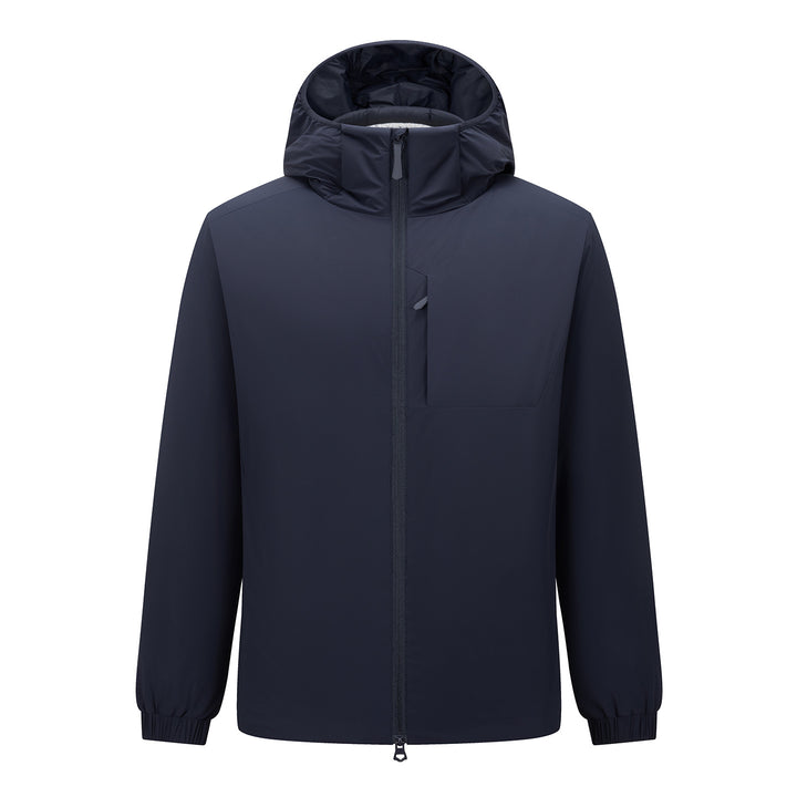 Herren Kapuzen-Softshelljacke mit Zwei-Wege-Reißverschluss, wasserabweisender Membran und Brusttasche Drune