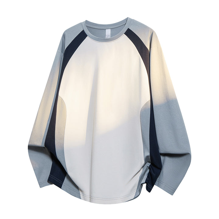 Herren Oversized Performance-Langarmshirt mit Raglanärmeln und Mesh‑Einsätzen Drune