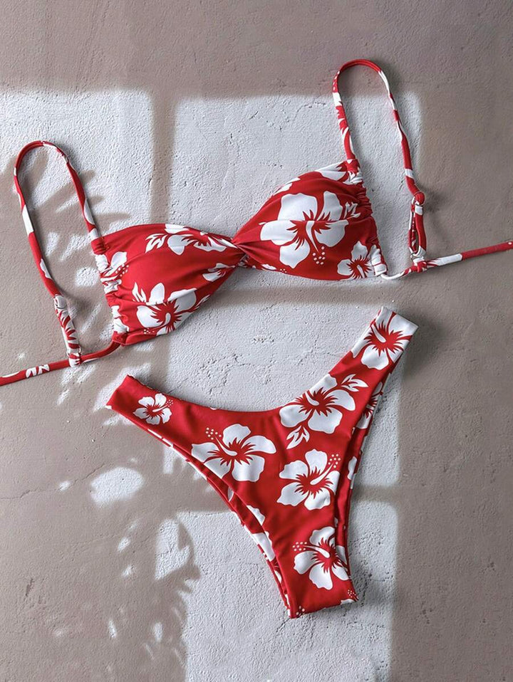 Damen Floral Bikini-Set Drune