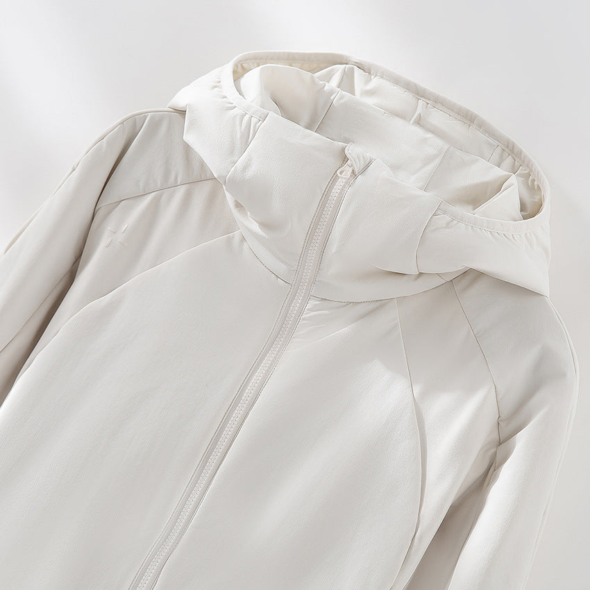 Damen Leichte Softshell-Jacke mit Kapuze, Raglanärmeln und taillierter Passform Drune