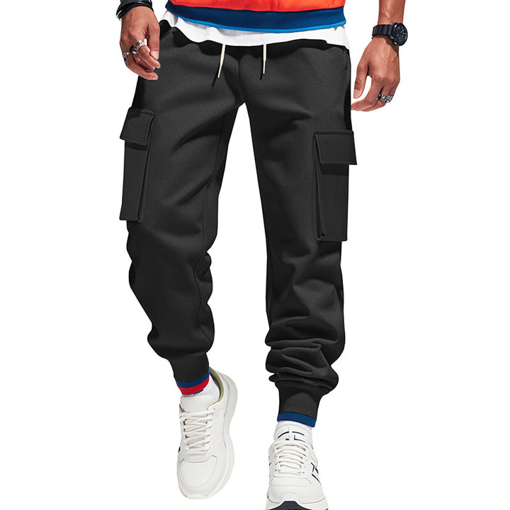 Herren nan urbaner Utility-Jogger mit Kordelzug, aufgesetzten Klapptaschen und elastischem Bündchen Drune