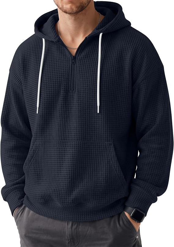 Herren Bequemer Kapuzenpullover mit Reißverschluss Drune