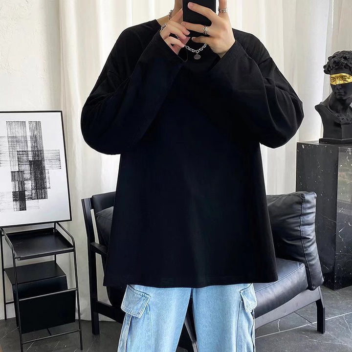 Damen Lässiges Oversized Langarmshirt Drune