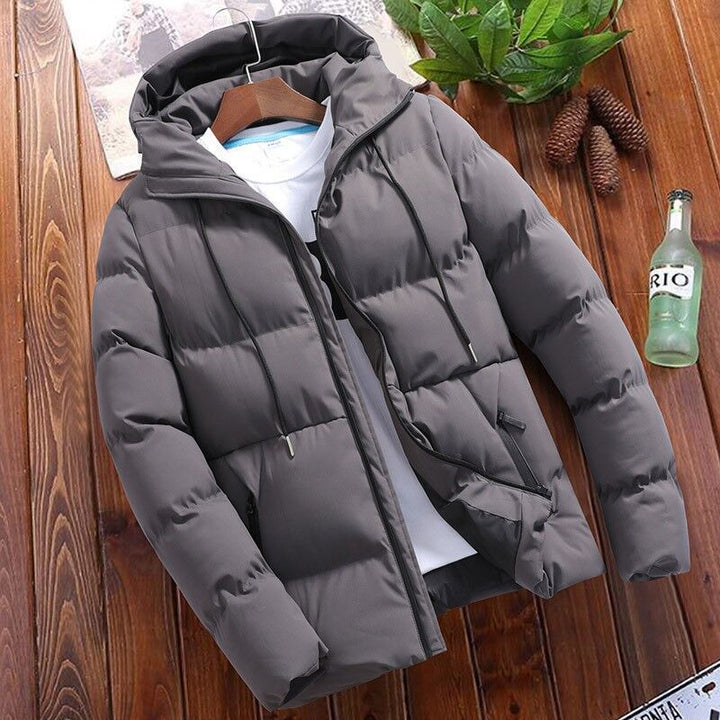 Herren Wattierte Kapuzen‑Steppjacke mit winddichter Thermofüllung und modernem Slim‑Cut Drune