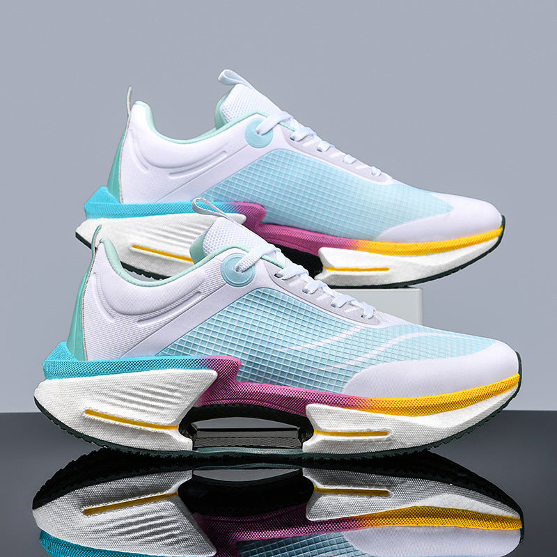 Unisex leichte Straßen-Laufschuhe mit stabilisierender TPU-Fersenkappe, reaktionsfreudiger EVA-Zwischensohle und griffiger Profilgummilaufsohle Drune