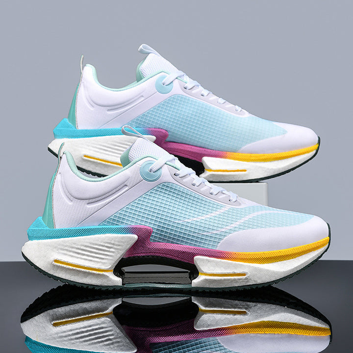 Unisex leichte Straßen-Laufschuhe mit stabilisierender TPU-Fersenkappe, reaktionsfreudiger EVA-Zwischensohle und griffiger Profilgummilaufsohle Drune