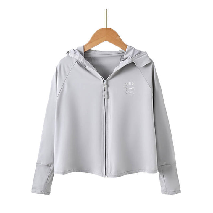 Damen Atmungsaktive Kapuzenjacke mit Anti-UV-Schutz Drune