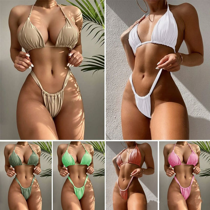 Damen Triangel-Bikini mit hohem Beinausschnitt Drune