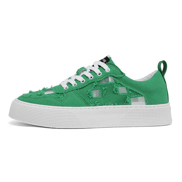 Damen modische Sneaker mit trendiger Distressed-Optik und strapazierfähigem Obermaterial Drune