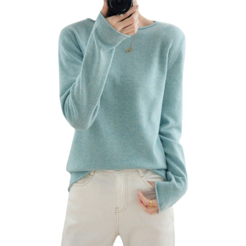Damen weicher V-Ausschnitt Pullover Drune