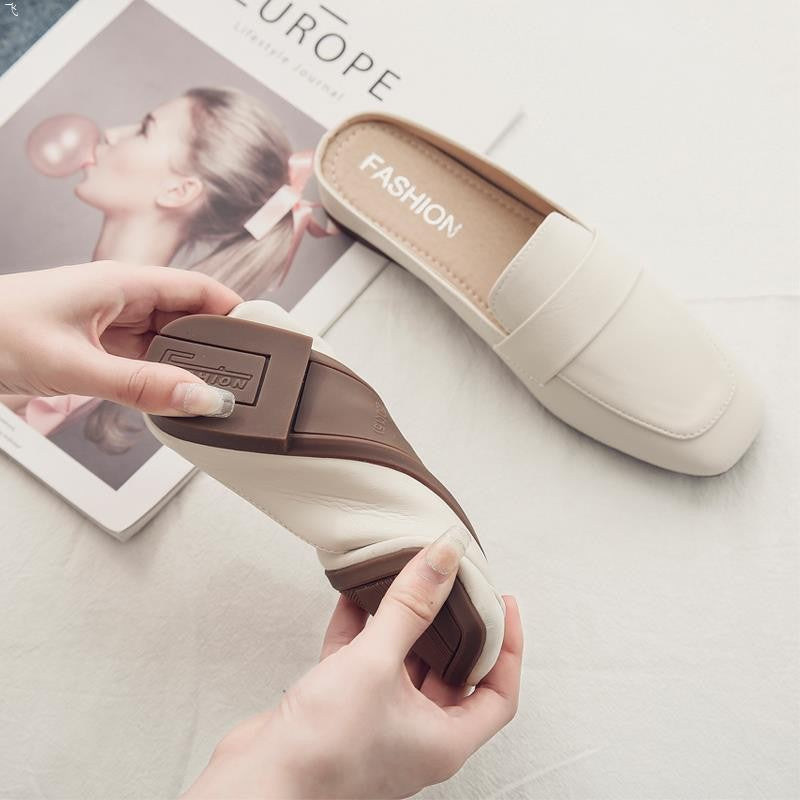 Damen elegante Slipper mit modischem Ledermuster Drune