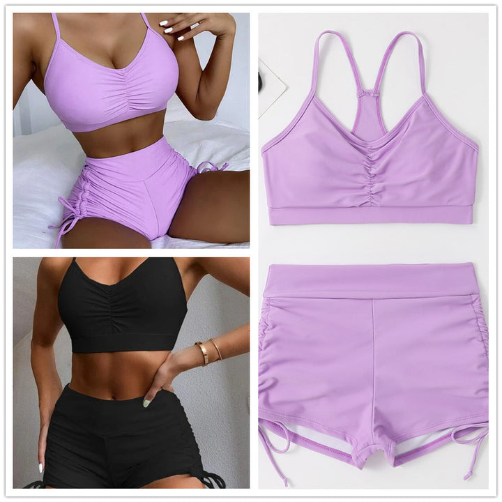 Femme Athletic Hochgeschnittenes Badeanzug-Set Drune