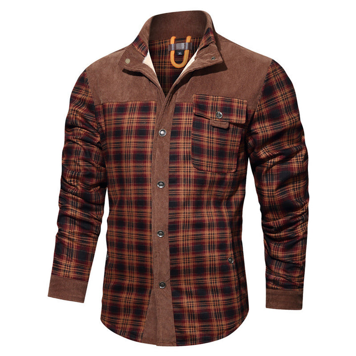 Herren Karierte Hemdjacke Drune