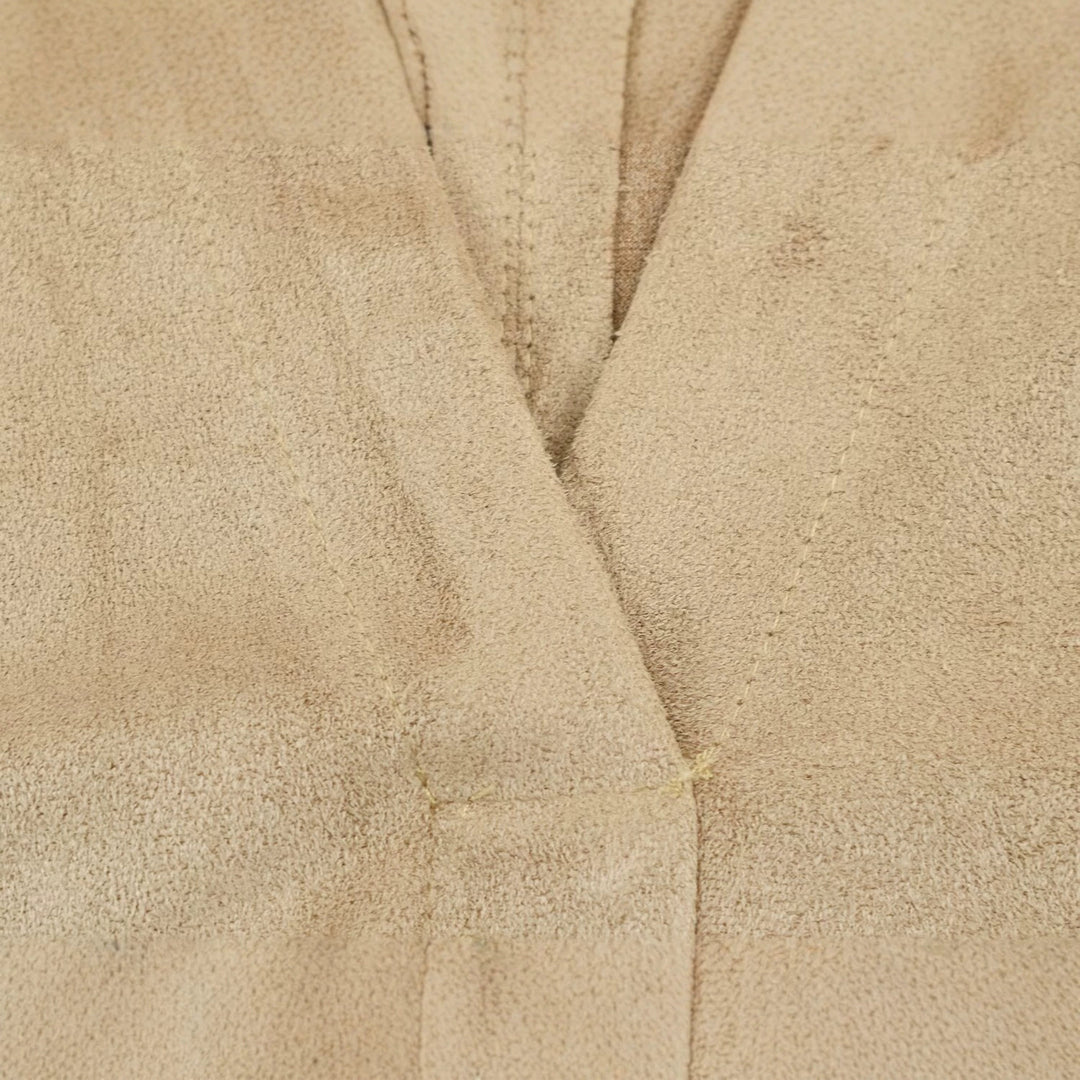 Damen Oversize-Wildlederoptik Jacke mit tiefem V‑Ausschnitt und Hemdkragen Drune