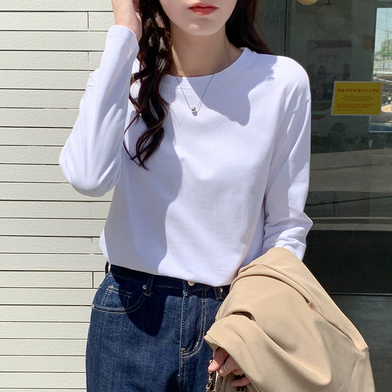 Damen Langarmshirt mit klassischem Rundhalsausschnitt Drune